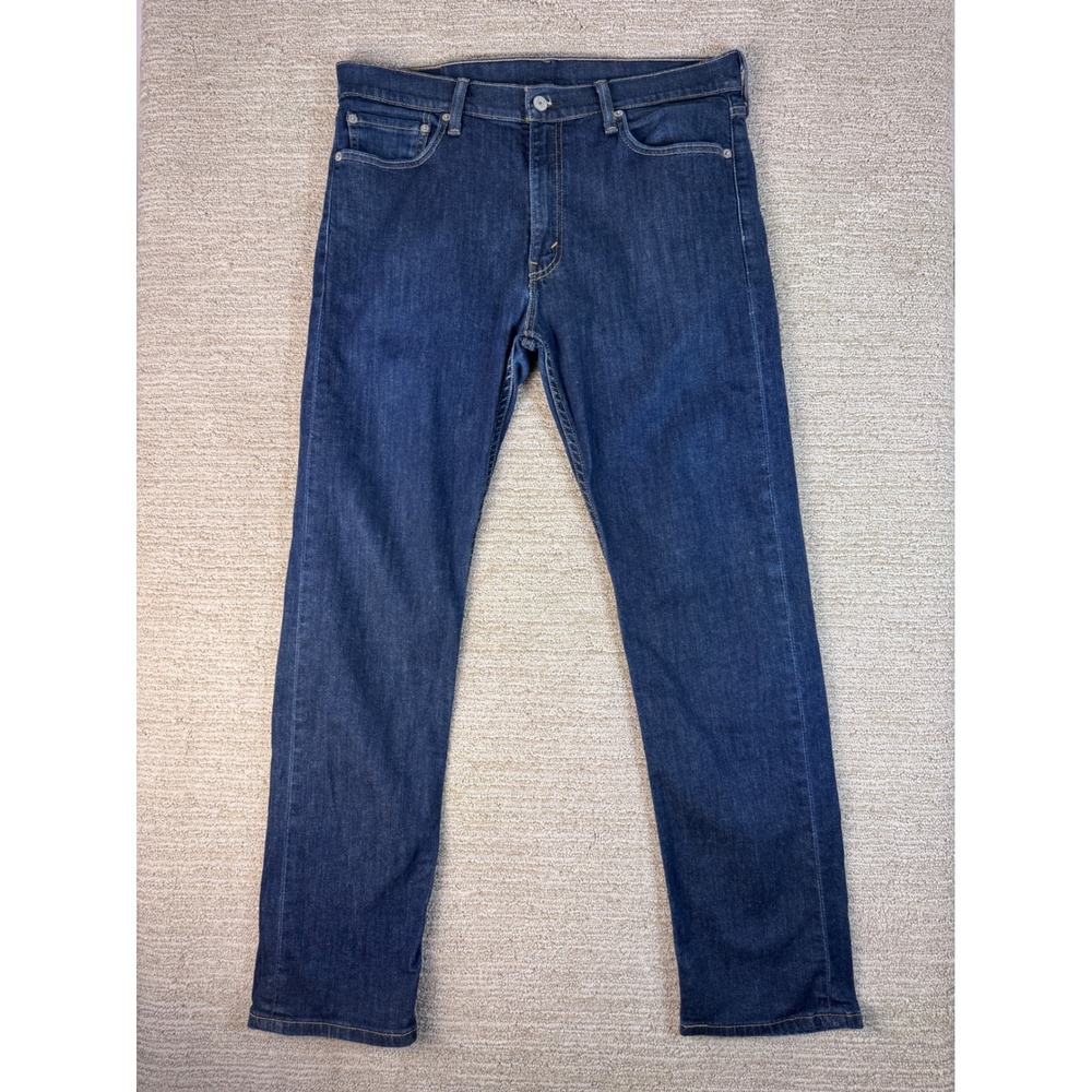 Levis 513 Slim Straight Jeans Mens 33x30 Dark Wash Blue Denim Pants